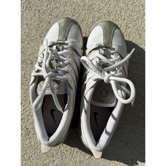 Nike Shox NZ Women Shoes White Light Gray Pink Shox NZ 313764 101 Size 7.5 - Picture 9 of 16